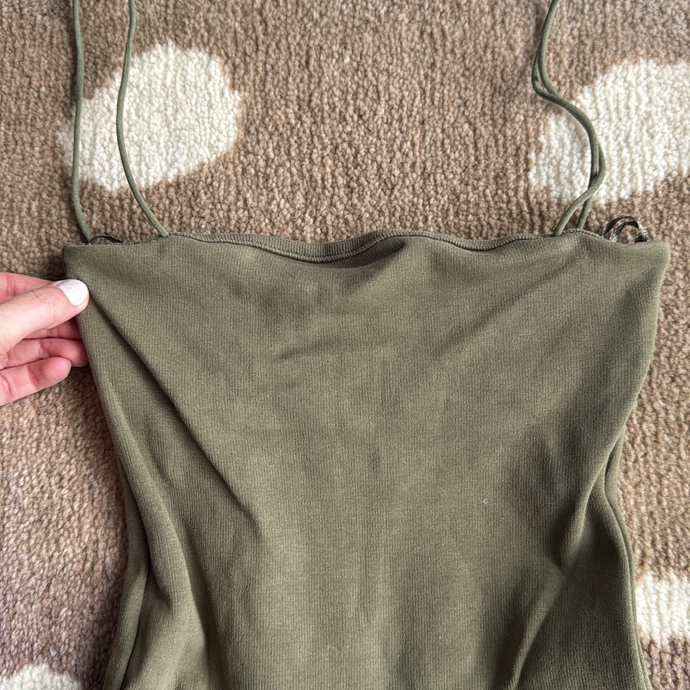 Zara Ribbed Poplin Balloon Dress - Picture 5 of 10